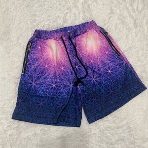 New small purple swim shorts swimming trunks rave festival raver EDC outfit